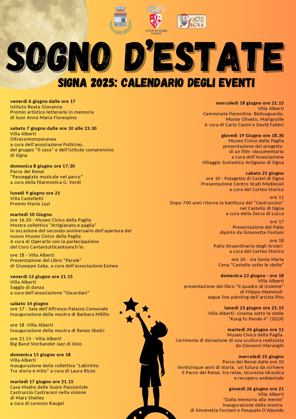 “SOGNO D’ESTATE”: Calendario eventi 2025