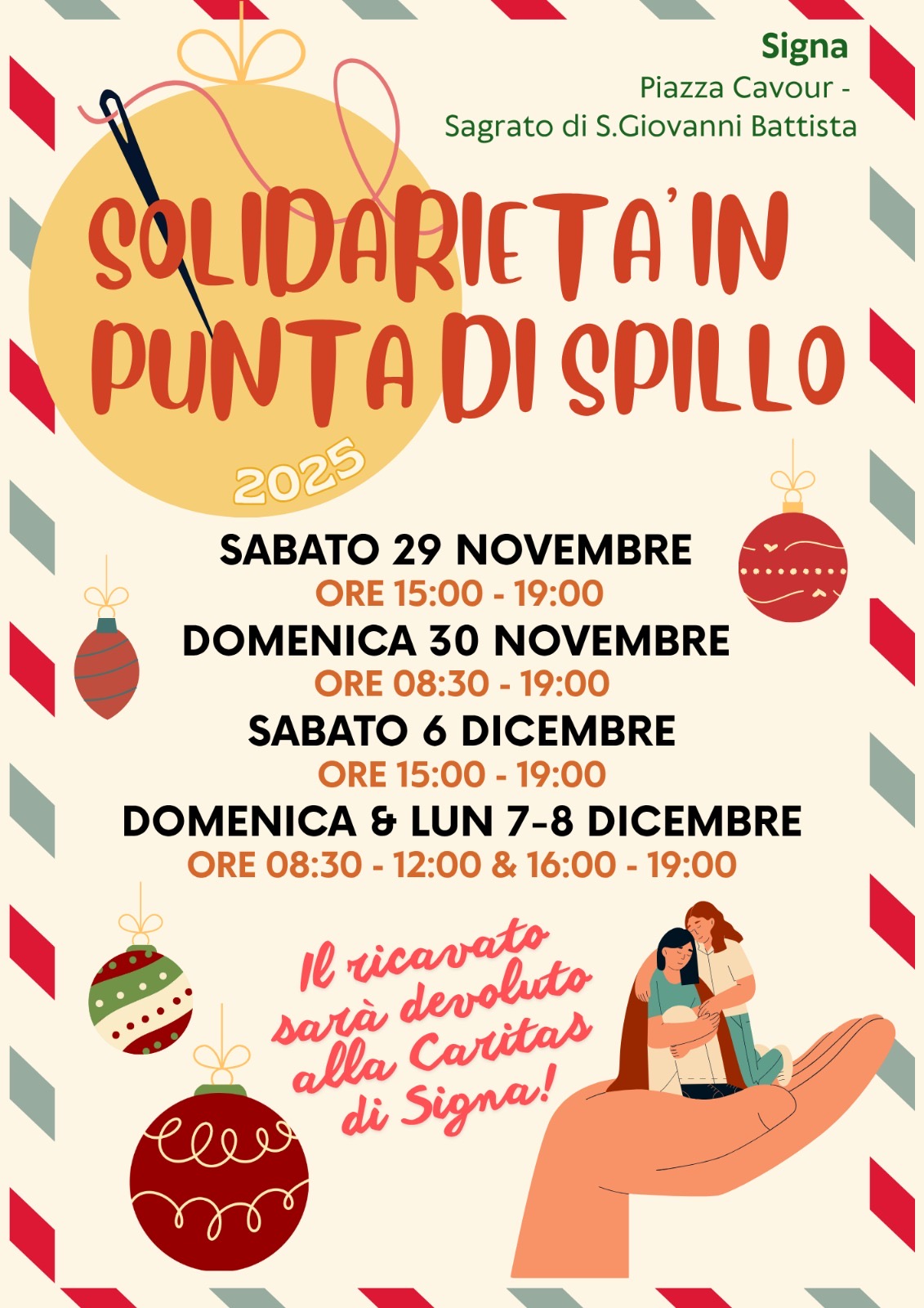 SOLIDARIETÀ  IN PUNTA DI SPILLO