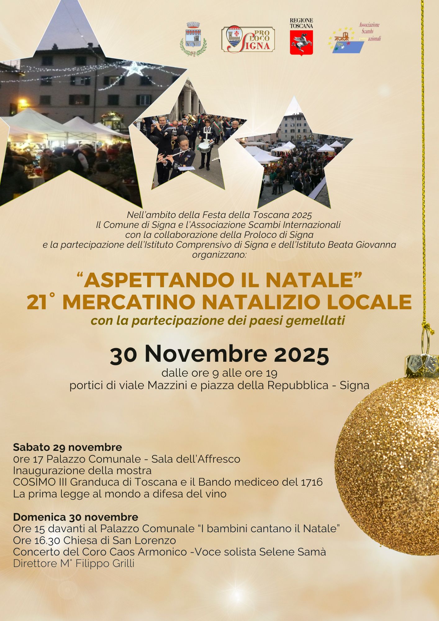 “ASPETTANDO IL NATALE” – 21° MERCATINO NATALIZIO