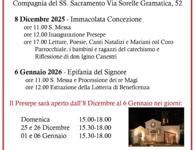 Inaugurazione del Presepe di San Miniato a Signa