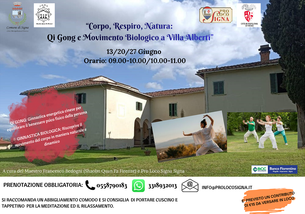 “Corpo, Respiro, Natura: Qi Gong e Movimento Biologico a Villa Alberti”