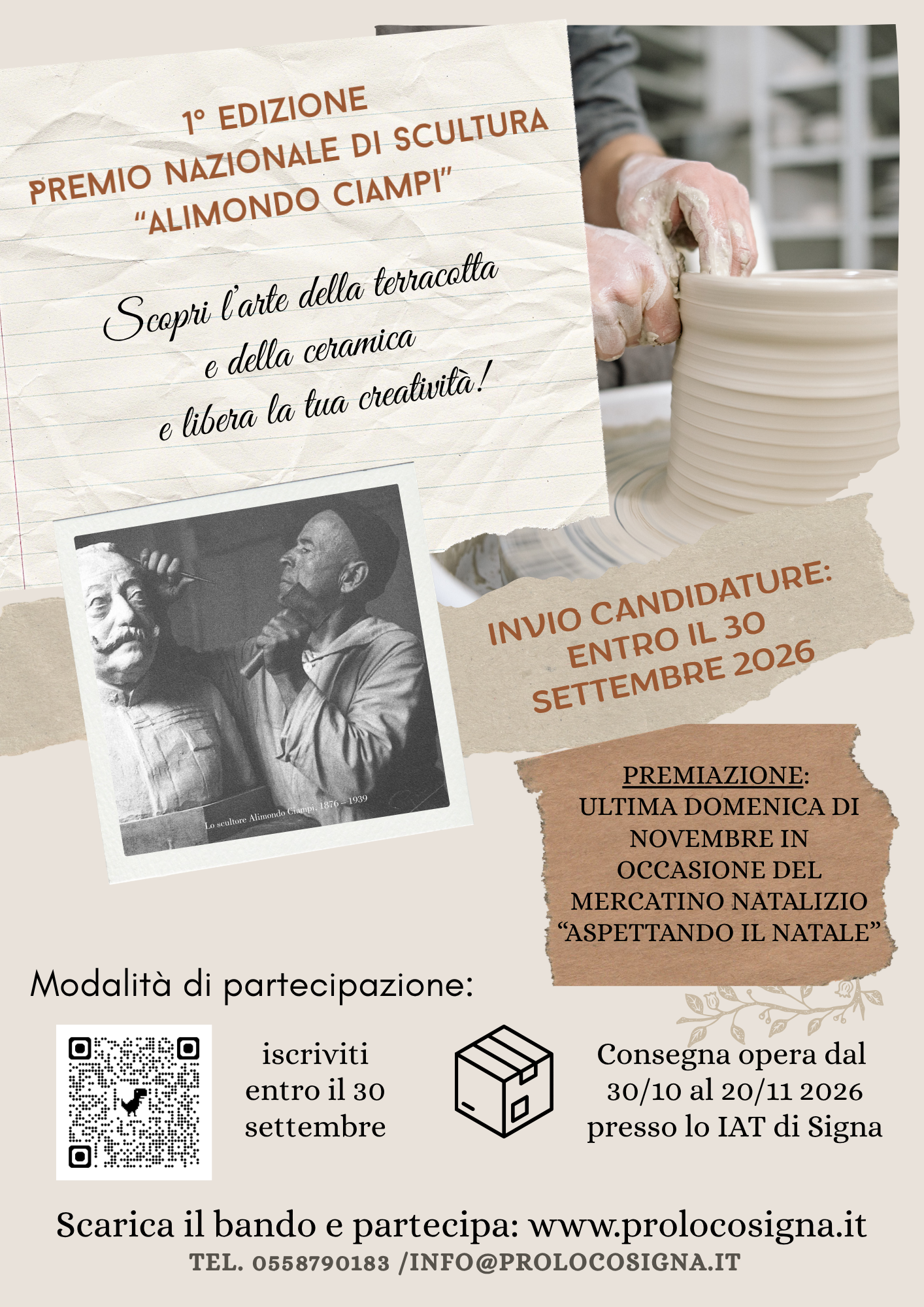CONCORSO NAZIONALE DI SCULTURA “ALIMONDO CIAMPI” 2026