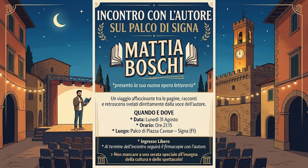 PRESENTAZIONE DEL LIBRO DI MATTIA BOSCHI