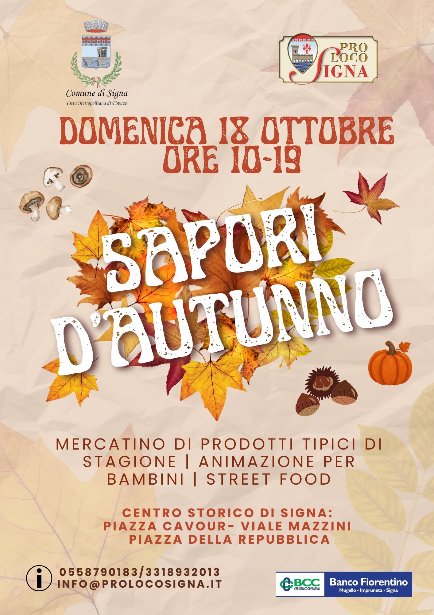 SAGRA “SAPORI D’AUTUNNO” 18 OTTOBRE 2026